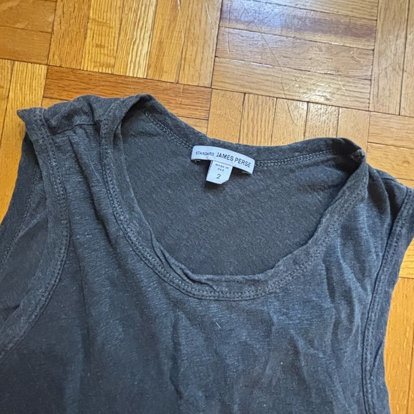 James Perse Muscle tank top grey blackish - Picture 7 of 7
